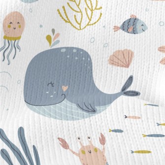 Happy Sea Animals Stretch Jersey