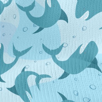 Angry Cartoon Shark Stretch Jersey