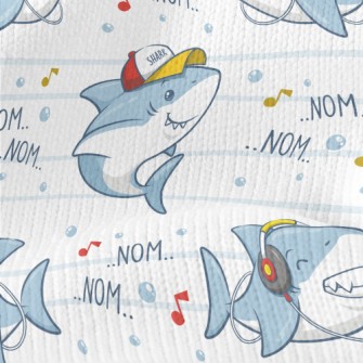 Cute Hip Hop Shark Stretch Jersey