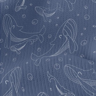 Happy Swimming Whale Stretch Jersey