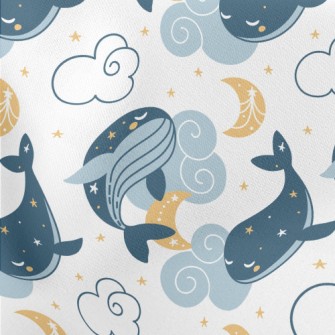 Dream Star Whale Lightweight Cotton Poplin