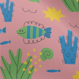 Coral Reef And Small Fish Chiffon