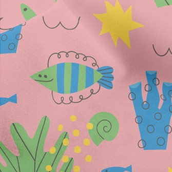 Coral Reef And Small Fish Micro Fleece