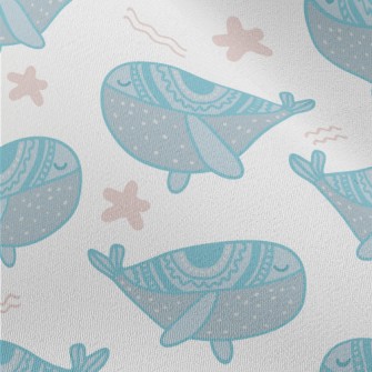 Cute Blue Whale Chiffon