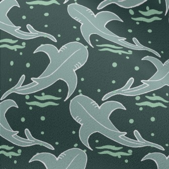 Hand Drawn Killer Whale With B Chiffon