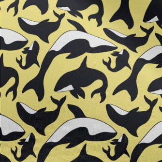 Simple Killer Whale Pattern Chiffon