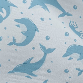 Cute Cartoon Dolphin Chiffon