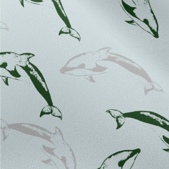Dolphin Seal Pattern Chiffon