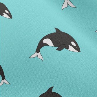 Cute Cartoon Killer Whale Chiffon