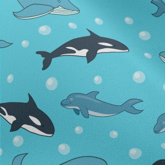 Cartoon Marine Mammals Chiffon
