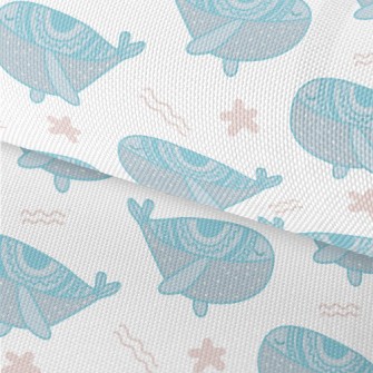 Cute Blue Whale Waterproof Oxford