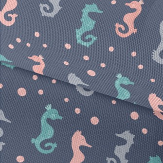 Cute Colorful Seahorse Waterproof Oxford