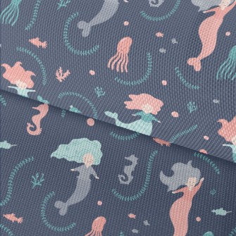 Cute Mermaid Under The Sea Waterproof Oxford