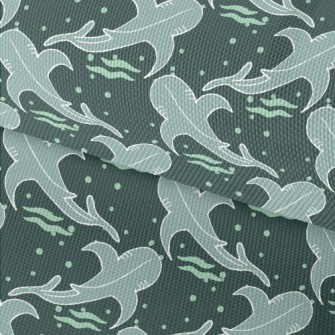 Hand Drawn Killer Whale With B Waterproof Oxford