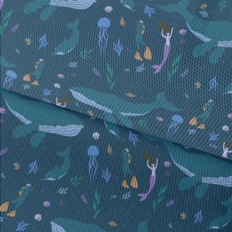 Undersea Diving Beauty Waterproof Oxford
