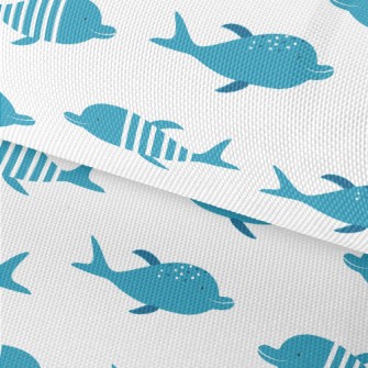 Cartoon Dolphin Pattern Waterproof Oxford