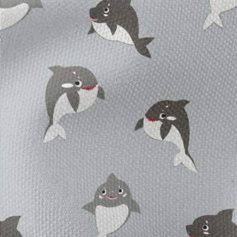 Killer Whale And Baby Shark Waterproof Canvas