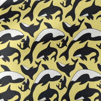Simple Killer Whale Pattern Waterproof Canvas