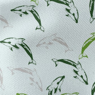 Dolphin Seal Pattern Waterproof Canvas