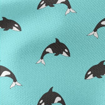Cute Cartoon Killer Whale Waterproof Canvas