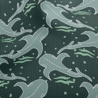Hand Drawn Killer Whale With B Athletic Mesh Flat Back