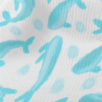Abstract Watercolor Whale Terry