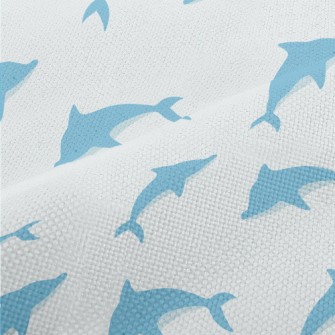 Blue Dolphin Illustration Performance Linen