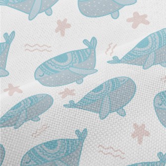 Cute Blue Whale Performance Linen