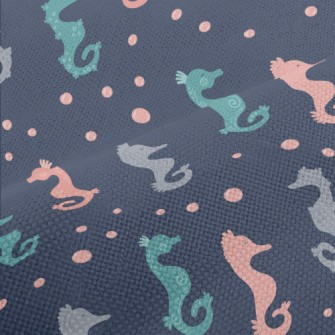 Cute Colorful Seahorse Performance Linen