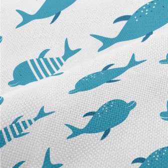 Cartoon Dolphin Pattern Performance Linen