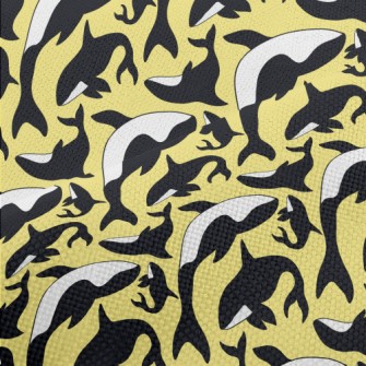 Simple Killer Whale Pattern Performance Linen