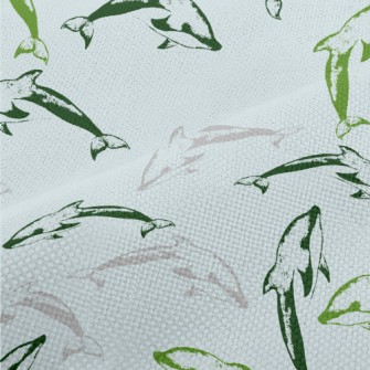 Dolphin Seal Pattern Performance Linen