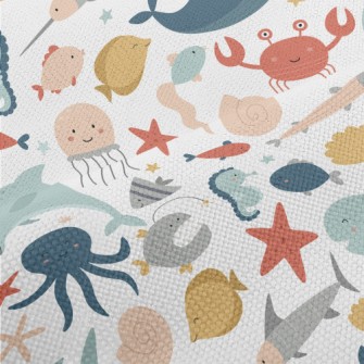 Cartoon Cute Underwater World Performance Linen