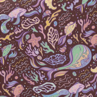 Colorful Ocean World Twill