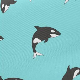 Cute Cartoon Killer Whale Twill