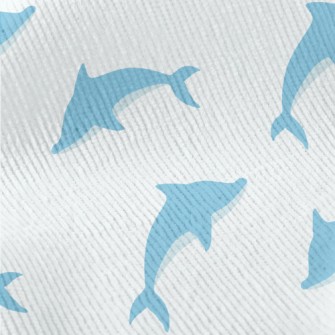 Blue Dolphin Illustration Standard Corduroy