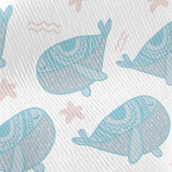 Cute Blue Whale Standard Corduroy