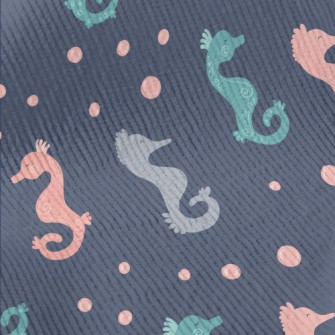 Cute Colorful Seahorse Standard Corduroy