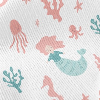 Beautiful Coral Reef And Merma Standard Corduroy