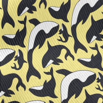 Simple Killer Whale Pattern Standard Corduroy