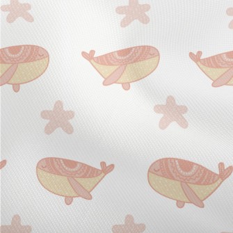 Hand Drawn Pink Whale Dobby