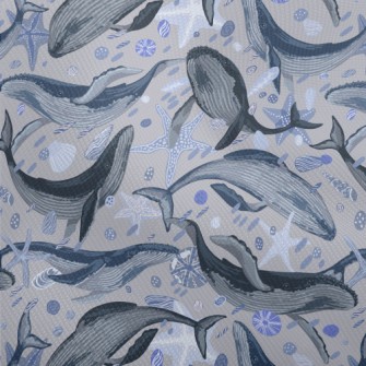 Elegant Hand Drawn Whale Dobby