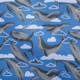 Hand Drawn Whale In The Sky Dobby