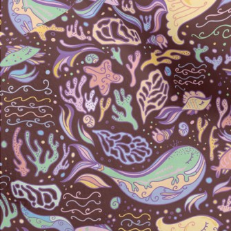 Colorful Ocean World Micro Fleece