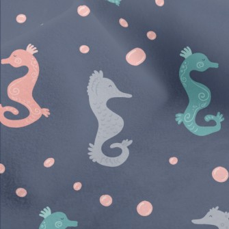 Cute Colorful Seahorse Micro Fleece