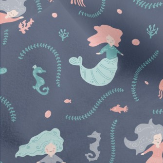 Cute Mermaid Under The Sea Micro Fleece