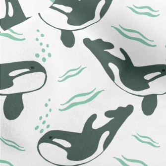 Abstract Hand Drawn Killer Wha Micro Fleece