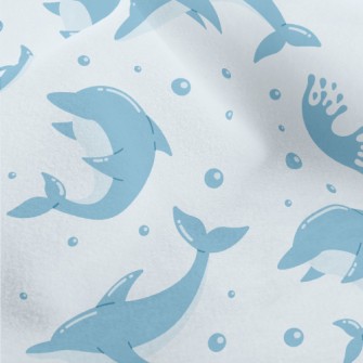 Cute Cartoon Dolphin Micro Fleece