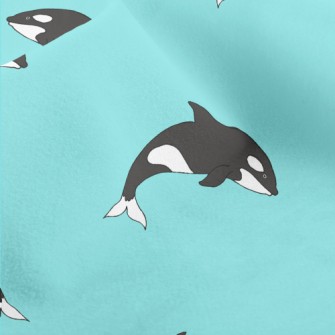 Cute Cartoon Killer Whale Micro Fleece