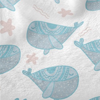 Cute Blue Whale Minky